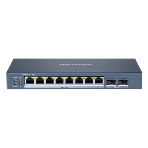 

Коммутатор Hikvision DS-3E1510P-SI 8G 2SFP 8PoE+ 110W управляемый, DS-3E1510P-SI