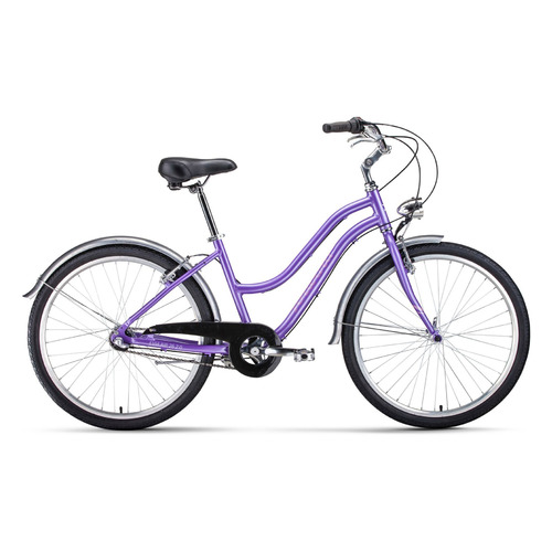 

Велосипед Forward Evia Air 26 2.0 (2021) городской рам.:16" кол.:26" фиолетовый/белый 15.5кг (RBKW1C, Evia Air 26 2.0