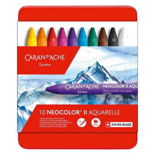 

Пастель масляная Carandache Neocolor II 7500.310, круглые, 10 цветов, Neocolor II