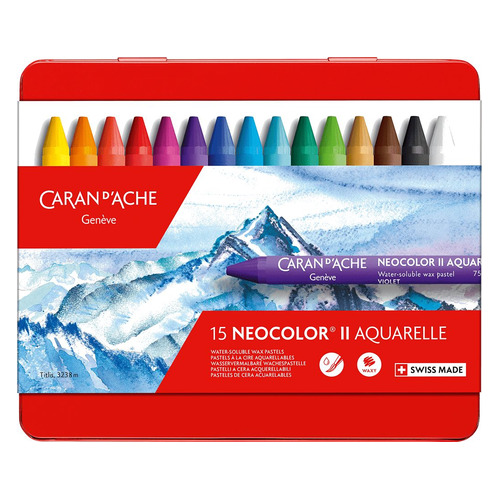 

Пастель масляная Carandache Neocolor II 7500.315, круглые, 15 цветов, Neocolor II