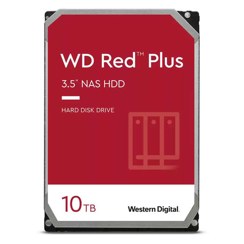 

Жесткий диск WD Red Plus WD101EFAX, 10ТБ, HDD, SATA III, 3.5", WD101EFAX