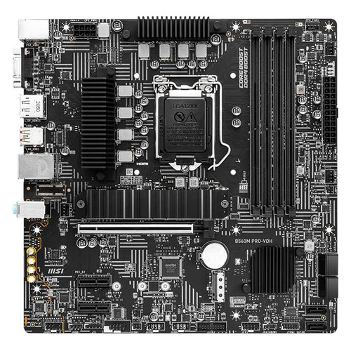 

Материнская плата MSI B560M PRO-VDH, LGA 1200, Intel B560, mATX, Ret, B560M PRO-VDH