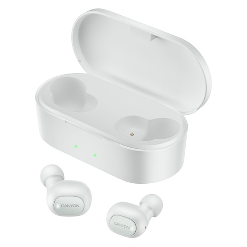

Гарнитура Canyon TWS-2, Bluetooth, вкладыши, белый [cnd-tbths2w], TWS-2