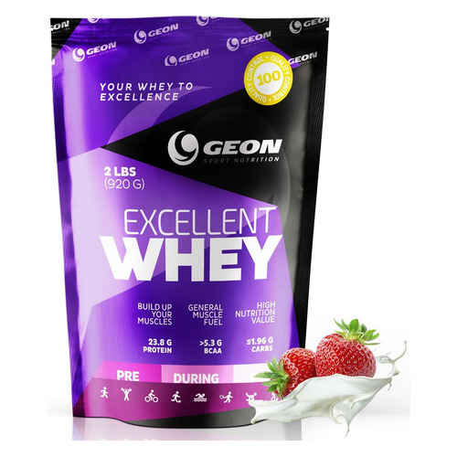 

Протеин GEON Excellent Whey, порошок, 0.92кг, клубника со сливками, Excellent Whey