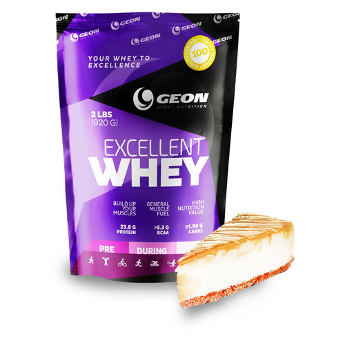 

Протеин GEON Excellent Whey, порошок, 0.92кг, карамель-чизкейк, Excellent Whey