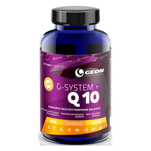 

Коэнзим Q10 GEON G-System+Q10, таблетки, 75шт, 130, без вкуса, G-System+Q10