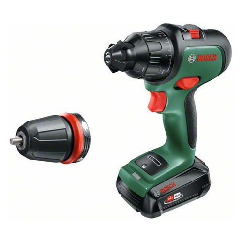 

Ударная дрель-шуруповерт BOSCH AdvancedImpact 18, 1.5Ач, с двумя аккумуляторами [06039b5109], AdvancedImpact 18
