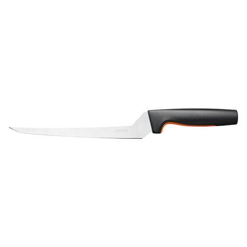 

Нож кухонный Fiskars Functional Form 1057540, филейный, 216мм, заточка прямая, стальной, черный/оранжевый, 1057540