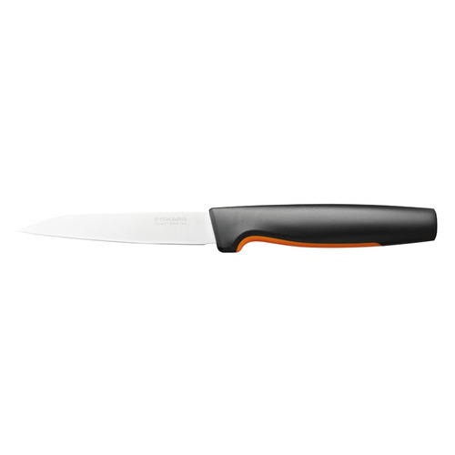 

Нож кухонный Fiskars Functional Form 1057542, для чистки овощей и фруктов, 110мм, заточка прямая, стальной, черный/оранжевый, 1057542