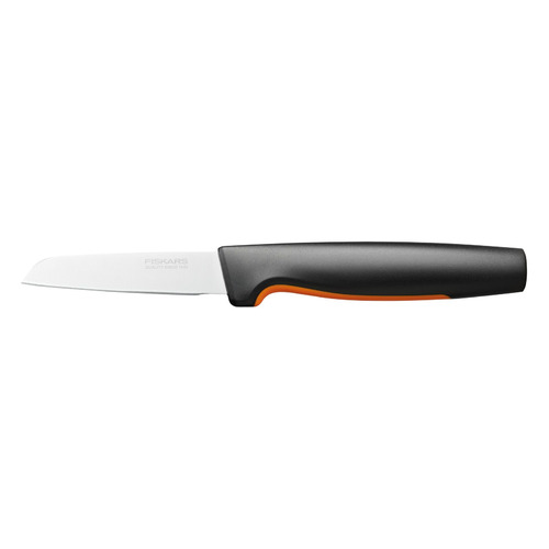 

Нож кухонный Fiskars Functional Form 1057544, для чистки овощей и фруктов, 80мм, заточка прямая, стальной, черный/оранжевый, 1057544