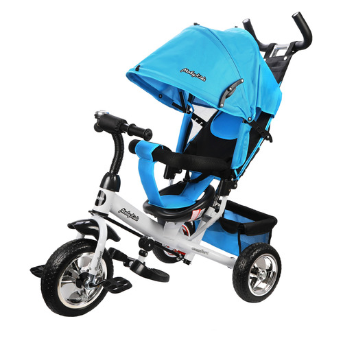 фото Трехколесный велосипед moby kids comfort 10x8 eva, 641221, blue