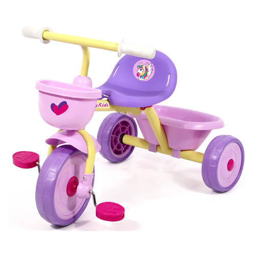 фото Трехколесный велосипед moby kids единорог, 646236, pink