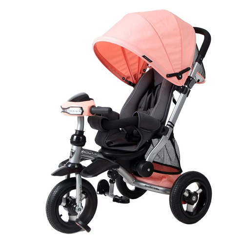 фото Трехколесный велосипед moby kids stroller trike 10x10 air car, 641075, peach