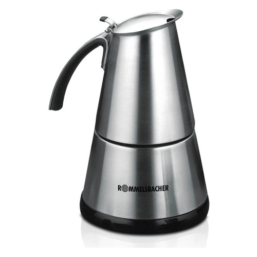

Кофеварка ROMMELSBACHER EKO 364/E, гейзерная, серебристый [00-00001773], EKO 364/E