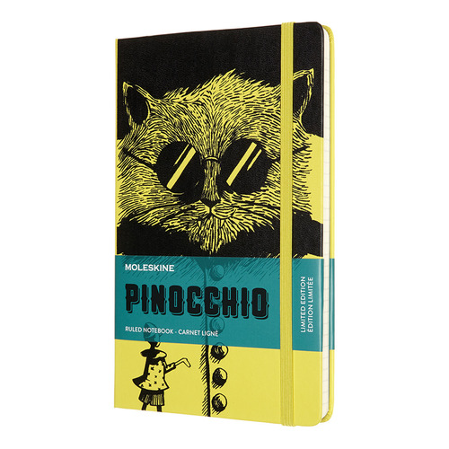 

Блокнот Moleskine Limited Edition, 240стр, в линейку, твердая обложка, черный [lepiqp060a], Pinocchio