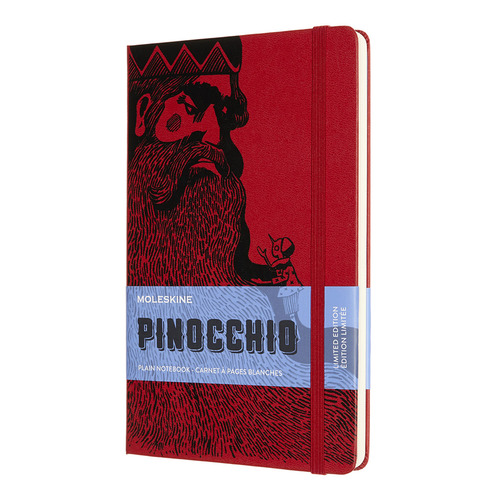 

Блокнот Moleskine Limited Edition, 240стр, без разлиновки, твердая обложка, красный [lepiqp062d], Pinocchio