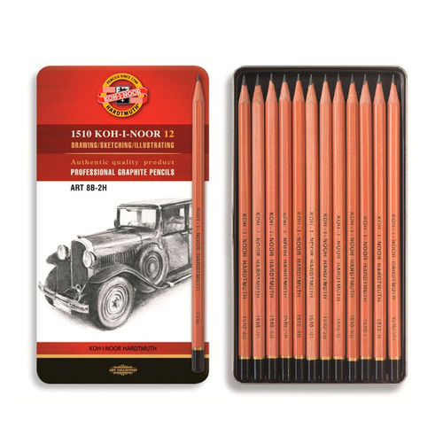 

Набор карандашей Koh-i-Noor Art 1512 1512N12001PL, трехгранный, коробка металлическая, Art 1512