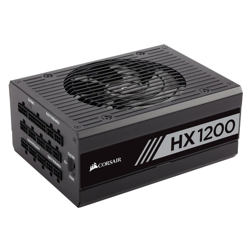 фото Блок питания corsair hx1200, 1200вт, 135мм, черный, retail [cp-9020140-eu/rps0077]