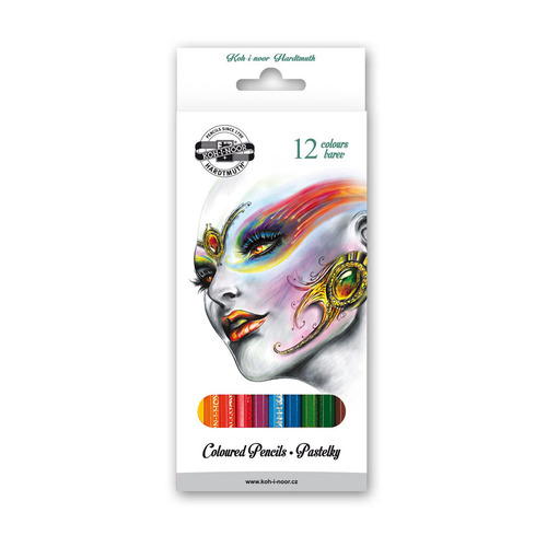 

Карандаши Koh-i-Noor Fantasy 3552 3552012019KS, шестигранный, 12 цв., коробка европодвес 12 шт./кор., Fantasy 3552
