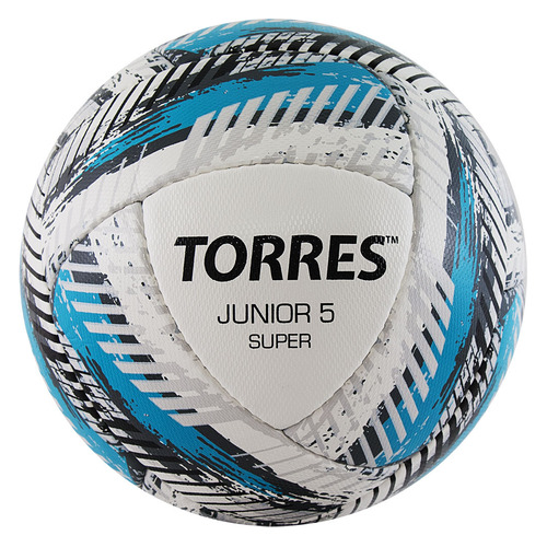 

Мяч футбольный TORRES Junior-5 Super HS, для газона, белый/голубой [f320305], Junior-5 Super HS