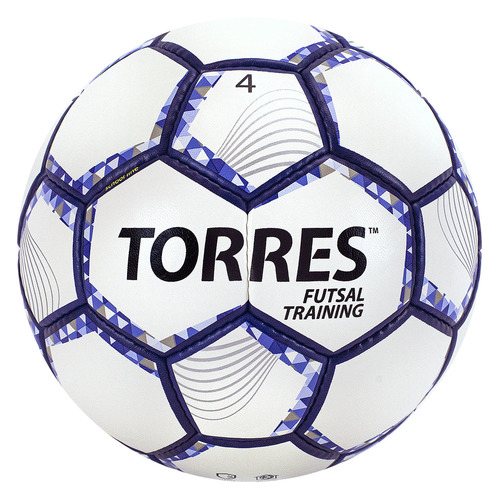 

Мяч футбольный TORRES Futsal Training, для газона, 4-й размер, белый/фиолетовый [fs32044], Futsal Training