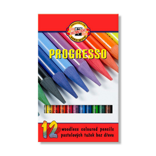 

Карандаши Koh-i-Noor Progresso 8756 8756012007PZRU, круглый, 12 цв., коробка картонная, Progresso 8756