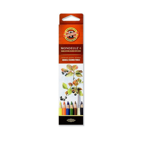 

Карандаши Koh-i-Noor Mondeluz 3715 3715006001KSRU, шестигранный, дерево, 6 цв., коробка европодвес, Mondeluz 3715