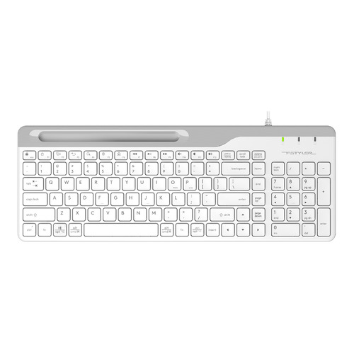 

Клавиатура A4TECH Fstyler FK25, USB, белый серый [fk25 white], Fstyler FK25