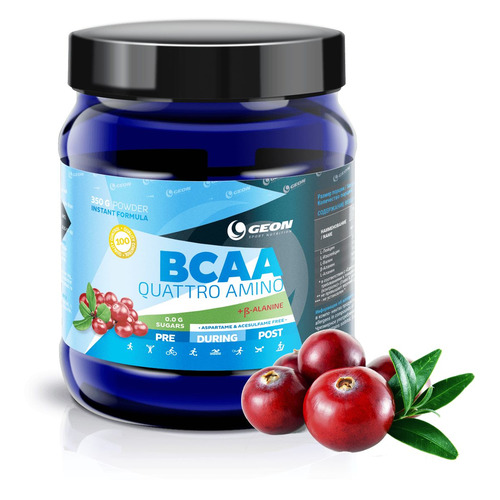 

Комплекс BCAA 2:1:1 GEON Quattro Amino, порошок, 350гр, Клюква, Quattro Amino