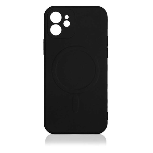 фото Чехол (клип-кейс) df imagnetcase-01, для apple iphone 12 mini, черный [df imagnetcase-01 (black)]