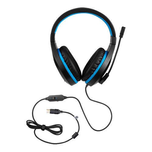 

Гарнитура игровая Oklick GMNG HS-L325G Blue, для компьютера, мониторные, черный / синий [1533545], GMNG HS-L325G Blue