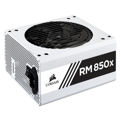 

Блок питания CORSAIR RM850X, 850Вт, 135мм, белый, retail [cp-9020188-eu/rps0110], RM850X