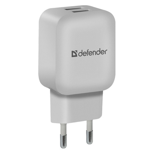 

Сетевое зарядное устройство DEFENDER EPA-13, 2xUSB, 2.1A, белый, EPA-13