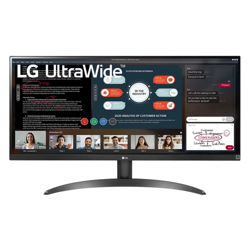 фото Монитор lg ultrawide 29wp500-b 29", черный [29wp500-b.aeu]