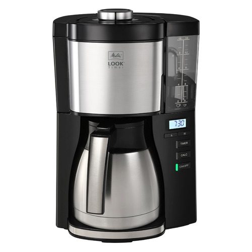 

Кофеварка Melitta Look V Therm Timer, капельная, черный / нержавеющая сталь [22257], Look V Therm Timer