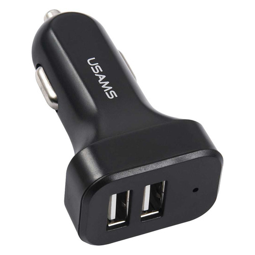 

Автомобильное зарядное устройство USAMS US-CC087, 2xUSB, 2.1A, черный, USAMS US-CC087
