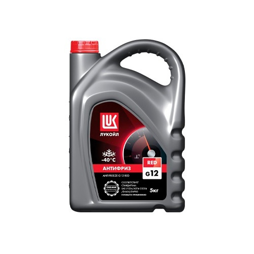 фото Антифриз lukoil g12 g12 красный 5кг (227391)