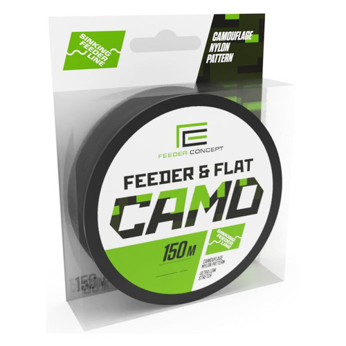 

Леска FEEDER CONCEPT FC4003-025, монофильная, 0.25мм, 150м, 5.3кг, камуфляжный, FC4003-025
