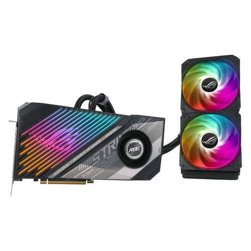 фото Видеокарта asus amd radeon rx 6900xt , rog-strix-lc-rx6900xt-t16g-gaming, 16гб, gddr6, ret