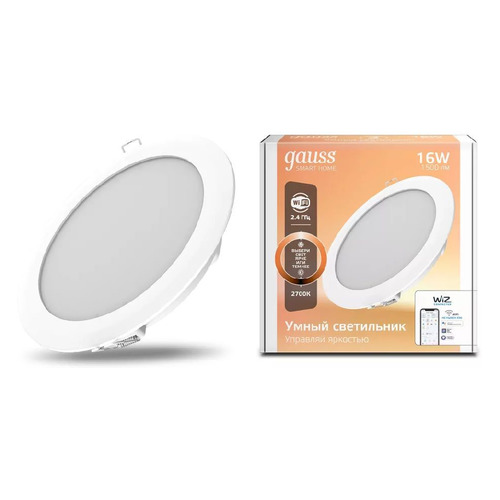 фото Умная лампа gauss iot smart home 16вт 1500lm wi-fi (упак.:1шт) (2020122)