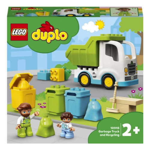 фото Конструктор lego duplo мусоровоз и контейнеры для раздельного сбора мусора, 10945