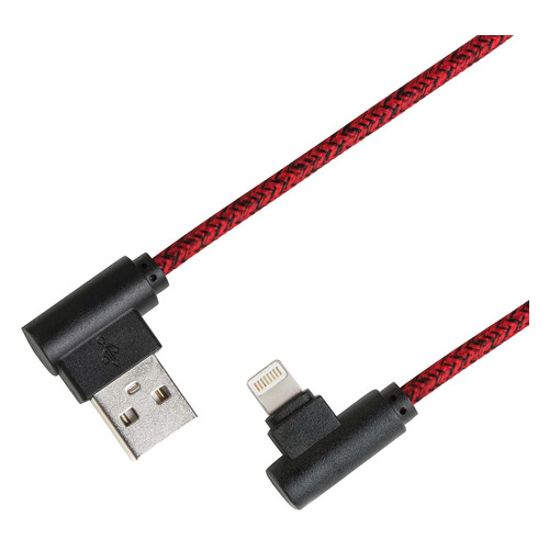 фото Кабель gal 2629, lightning (m) - usb (m), 1м, красный