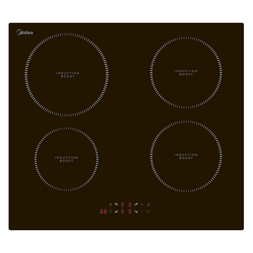 фото Индукционная варочная панель midea mih64100, индукционная, независимая, черный