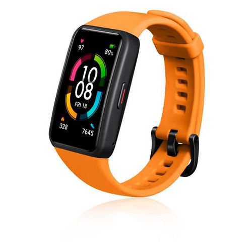 

Ремешок DF hwClassicband-04 для Honor Band 6 оранжевый (DF HWCLASSICBAND-04 (ORANGE)), hwClassicband-04