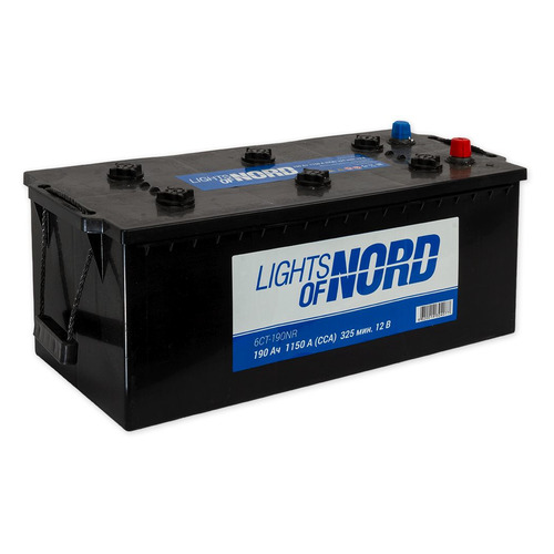 

Аккумулятор для грузового автомобиля LIGHTS OF NORD 6CT-190.3NR 190Ач 1150A, 6CT-190.3NR
