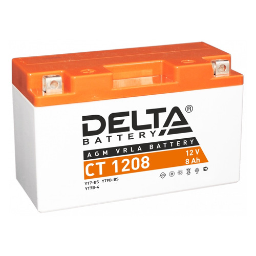 

Аккумулятор для мотоциклов DELTA BATTERY CT 1208 8Ач 130A, CT 1208