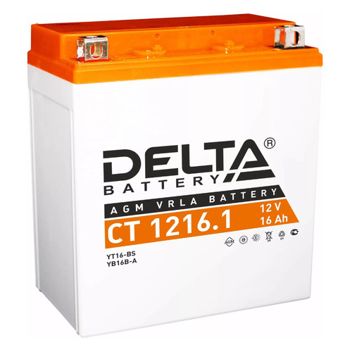 

Аккумулятор для мотоциклов DELTA BATTERY CT 1216.1 16Ач 230A, CT 1216.1