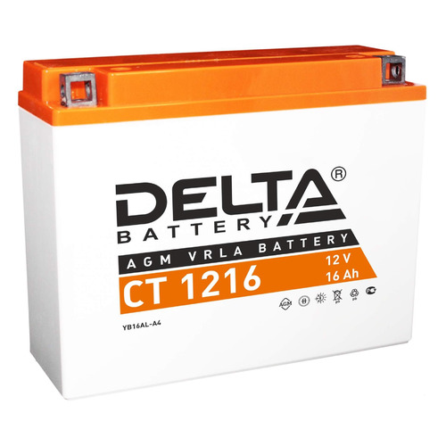 

Аккумулятор для мотоциклов DELTA BATTERY CT 1216 16Ач 200A, CT 1216