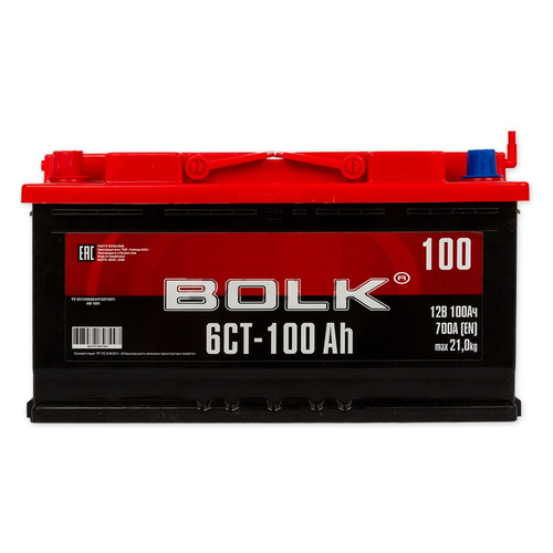 

Аккумулятор автомобильный BOLK AB 1001 100Ач 700A, AB 1001