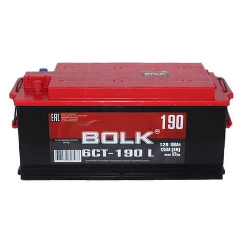 

Аккумулятор для грузового автомобиля BOLK AB 1900 190Ач 1200A, AB 1900